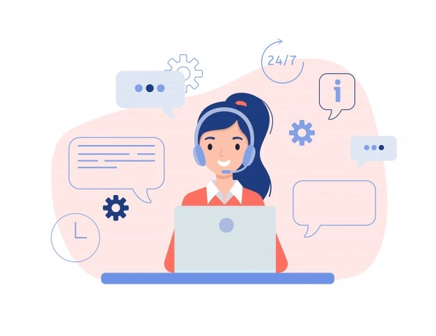 customer support vector image