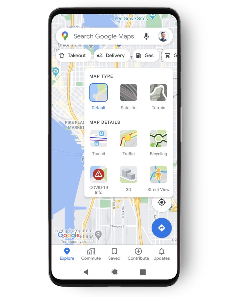 google Map on mobile